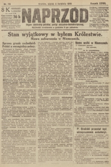 Naprzód : organ centralny polskiej partyi socyalno-demokratycznej. 1919, nr 79 [po konfiskacie nakład drugi]