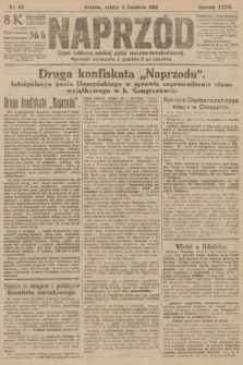 Naprzód : organ centralny polskiej partyi socyalno-demokratycznej. 1919, nr 80