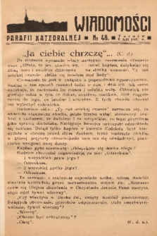 Wiadomości Parafii Katedralnej. 1937, nr 48