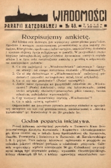 Wiadomości Parafii Katedralnej. 1937, nr 49