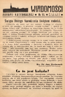 Wiadomości Parafii Katedralnej. 1937, nr 51