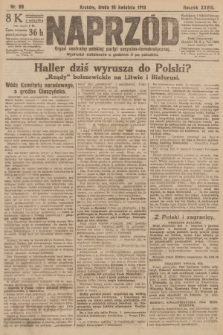 Naprzód : organ centralny polskiej partyi socyalno-demokratycznej. 1919, nr 89
