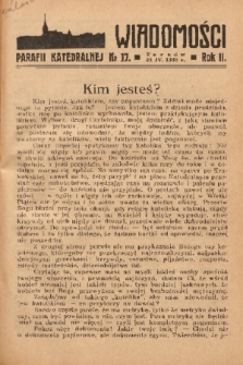 Wiadomości Parafii Katedralnej. 1938, nr 17