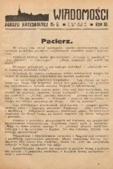 Wiadomości Parafii Katedralnej. 1939, nr 6
