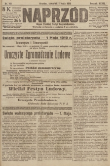 Naprzód : organ Polskiej Partyi Socyalistycznej. 1919, nr 101