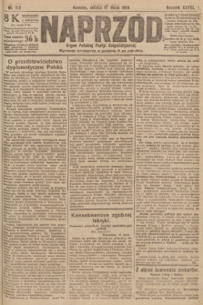 Naprzód : organ Polskiej Partyi Socyalistycznej. 1919, nr 112