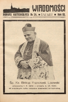Wiadomości Parafii Katedralnej. 1939, nr 24