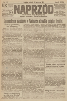 Naprzód : organ Polskiej Partyi Socyalistycznej. 1919, nr 141