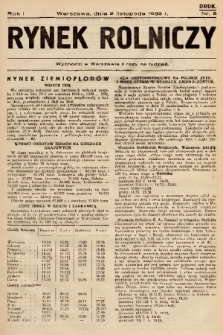 Rynek Rolniczy. 1935, nr 8