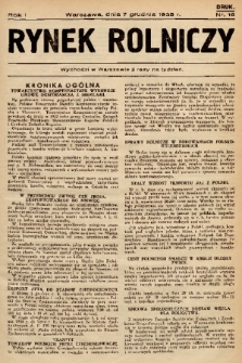 Rynek Rolniczy. 1935, nr 18