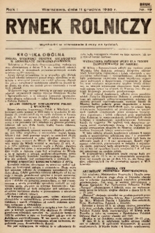 Rynek Rolniczy. 1935, nr 19