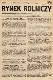 Rynek Rolniczy. 1935, nr 22
