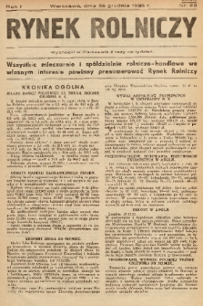 Rynek Rolniczy. 1935, nr 23