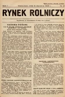 Rynek Rolniczy. 1936, nr 4