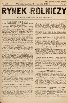 Rynek Rolniczy. 1936, nr 28