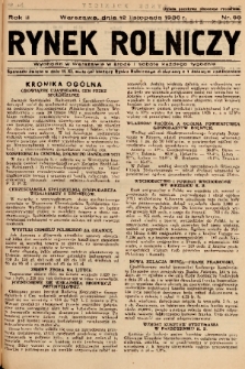 Rynek Rolniczy. 1936, nr 88