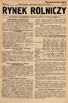 Rynek Rolniczy. 1937, nr 9