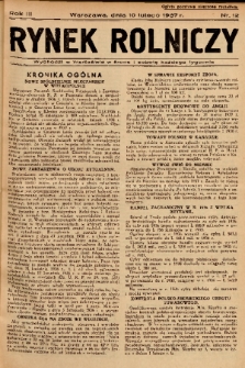 Rynek Rolniczy. 1937, nr 12