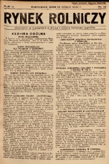 Rynek Rolniczy. 1937, nr 13