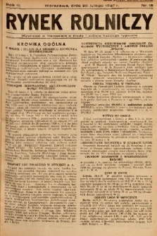 Rynek Rolniczy. 1937, nr 15