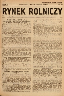 Rynek Rolniczy. 1937, nr 19