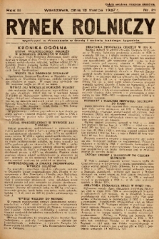 Rynek Rolniczy. 1937, nr 21