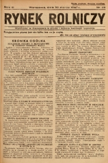 Rynek Rolniczy. 1937, nr 23