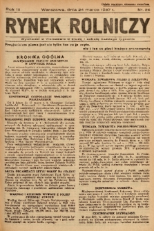 Rynek Rolniczy. 1937, nr 24