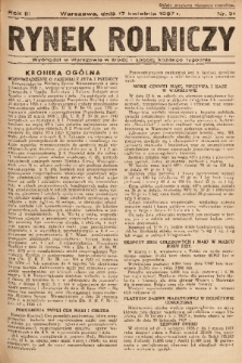 Rynek Rolniczy. 1937, nr 31