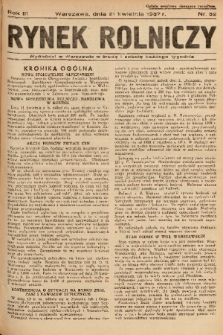 Rynek Rolniczy. 1937, nr 32