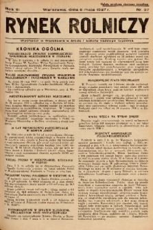 Rynek Rolniczy. 1937, nr 37