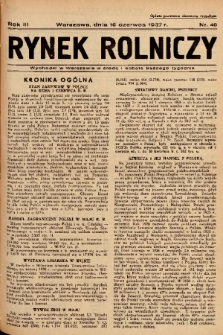Rynek Rolniczy. 1937, nr 48