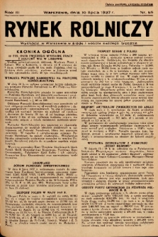 Rynek Rolniczy. 1937, nr 55