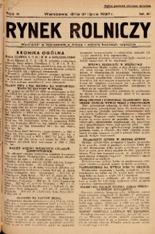 Rynek Rolniczy. 1937, nr 61