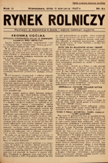 Rynek Rolniczy. 1937, nr 64