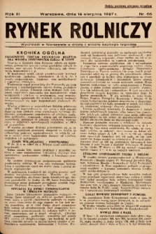 Rynek Rolniczy. 1937, nr 66