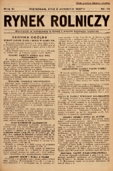Rynek Rolniczy. 1937, nr 72