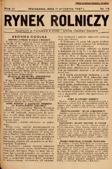 Rynek Rolniczy. 1937, nr 73