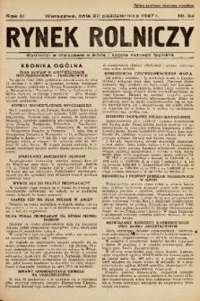 Rynek Rolniczy. 1937, nr 84