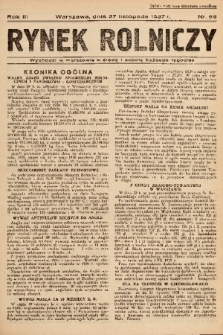 Rynek Rolniczy. 1937, nr 95