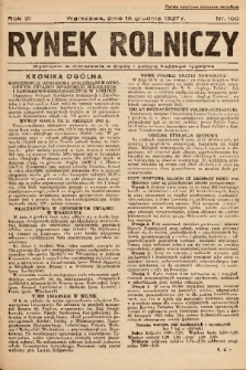 Rynek Rolniczy. 1937, nr 100