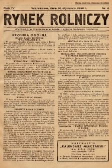 Rynek Rolniczy. 1938, nr 5