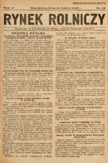 Rynek Rolniczy. 1938, nr 22