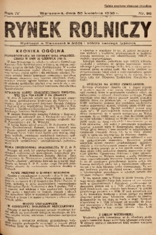 Rynek Rolniczy. 1938, nr 35