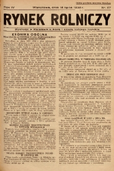 Rynek Rolniczy. 1938, nr 57