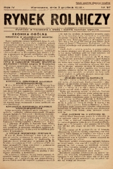 Rynek Rolniczy. 1938, nr 97