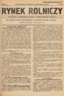 Rynek Rolniczy. 1939, nr 28