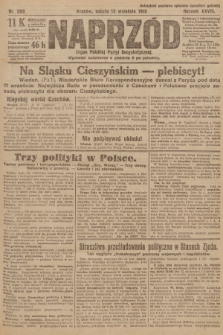 Naprzód : organ Polskiej Partyi Socyalistycznej. 1919, nr 208