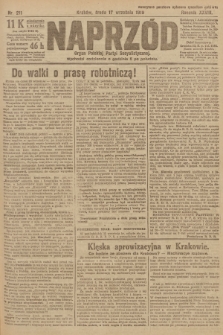 Naprzód : organ Polskiej Partyi Socyalistycznej. 1919, nr 211