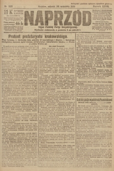 Naprzód : organ Polskiej Partyi Socyalistycznej. 1919, nr 222